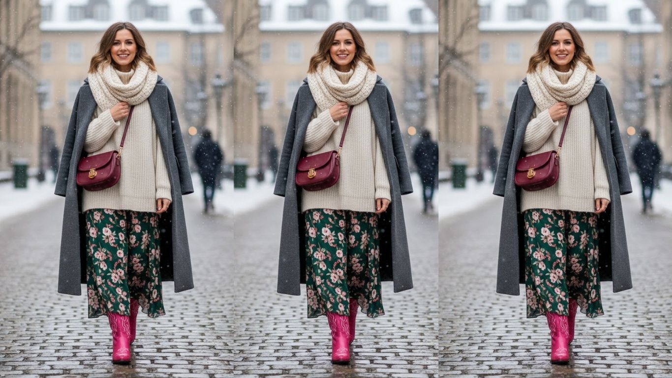 15 Pink Cowboy Boots Outfit Winter Looks for Cozy Chic Style