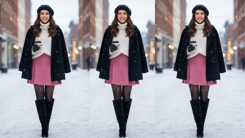 15 Pink Mini Skirt Outfit Winter 