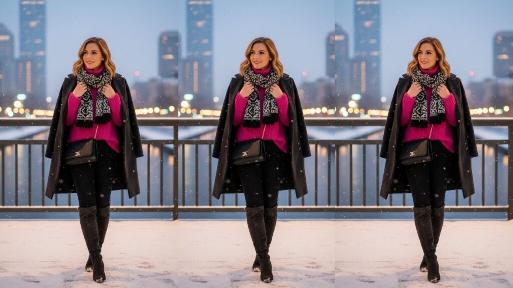 15 Pink Top Outfit Winter