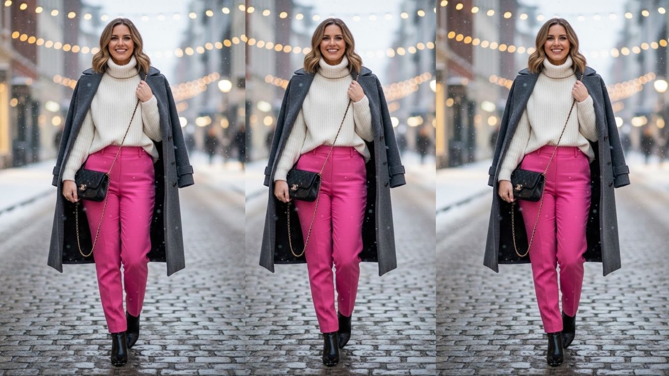 15 Pink Trousers Outfit Winter: Chic Cold-Weather Looks