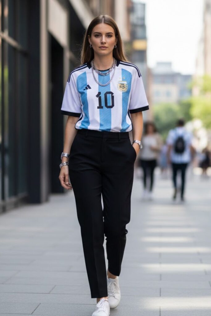 11. Messi Jersey with Layered Accessories