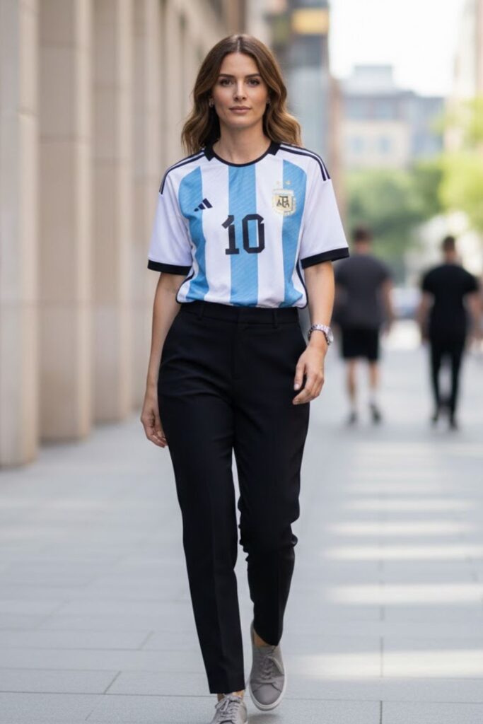 12. Messi Jersey with Neutral Color Palette