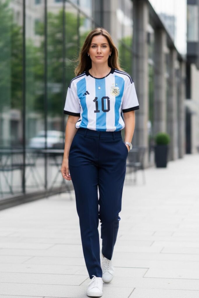 14. Messi Jersey with Smart Casual Twist