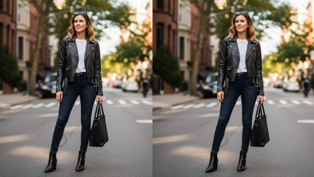 15 Black Leather Jacket Outfits