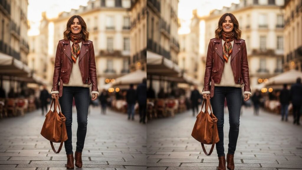 15 Brown Leather Jacket Outfits