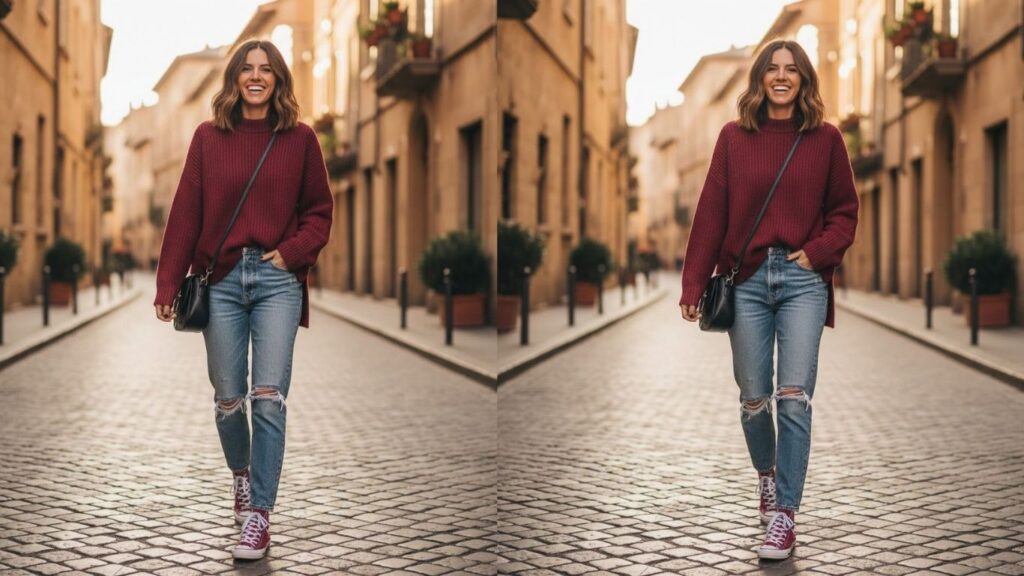 15 Burgundy Converse Outfit