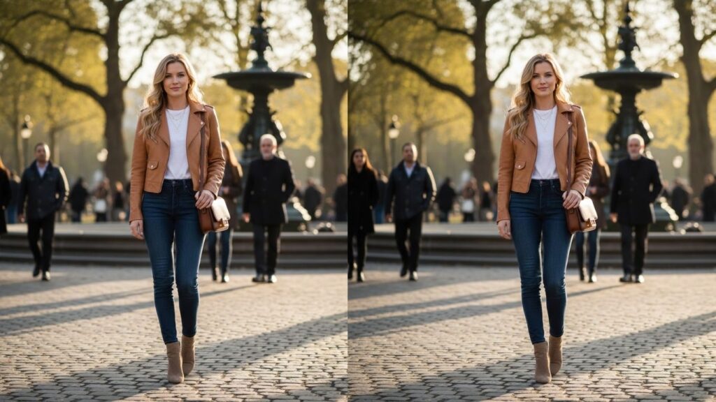 15 Camel Leather Jacket Outfit