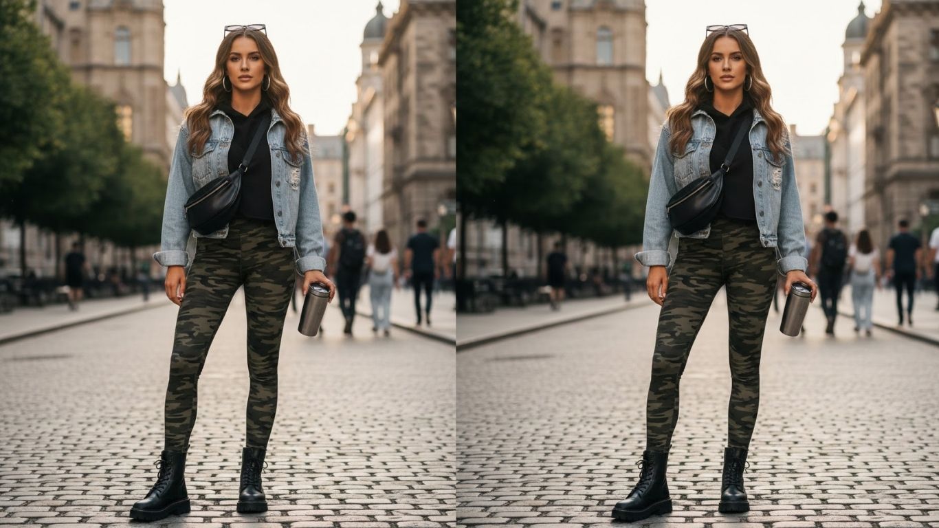 15 Camo Leggings Outfits for Stylish Daily Fashion Wear Now!!