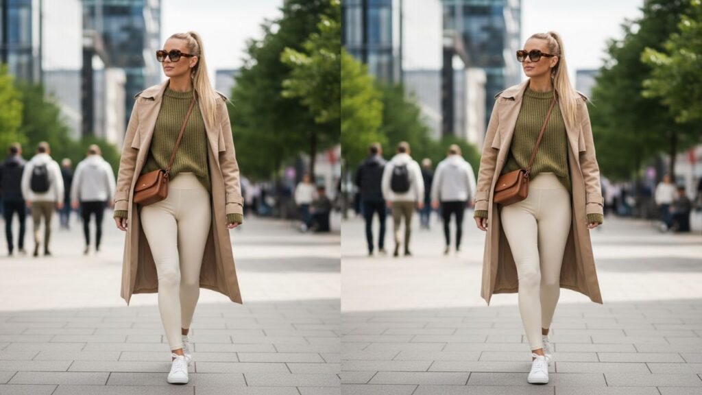 15 Cream Leggings Outfit Ideas