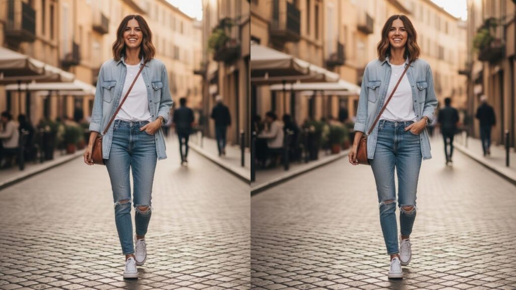 15 Jeans and Converse Outfit