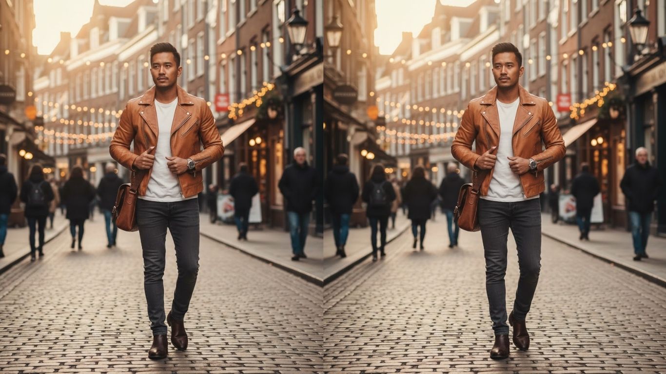 15 Light Brown Leather Jacket Outfits Men: Stylish Looks