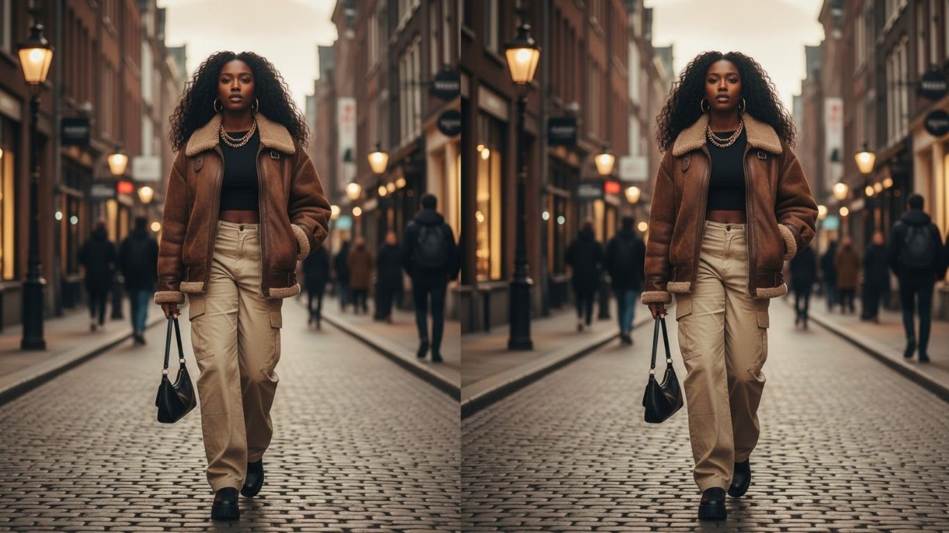 15 Oversized Brown Leather Jacket Outfits: Chic & Every Occasion