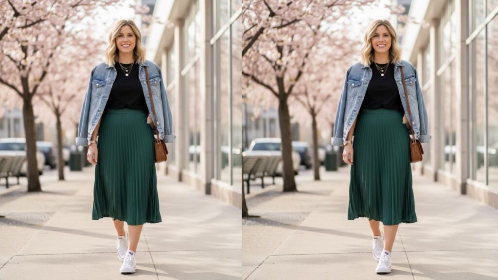 15 Skirt and Converse Outfit