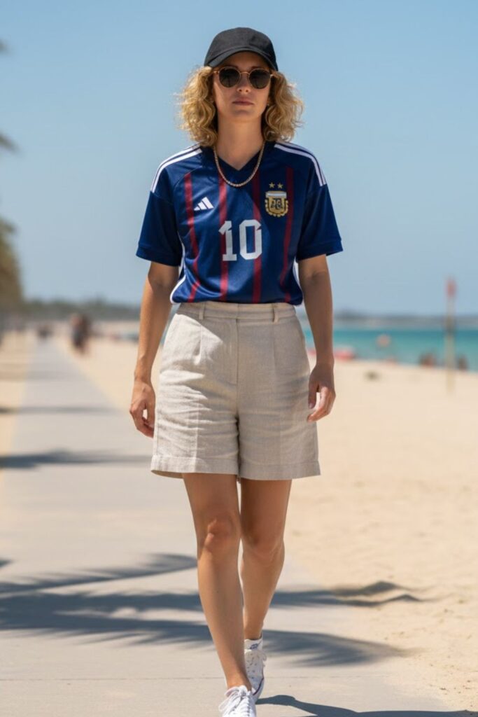 4. Messi Jersey with Shorts for Summer Days