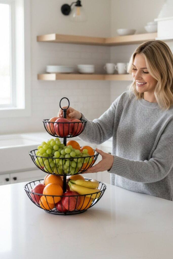 1. Decorative Fruit Bowls for Color and Freshness
