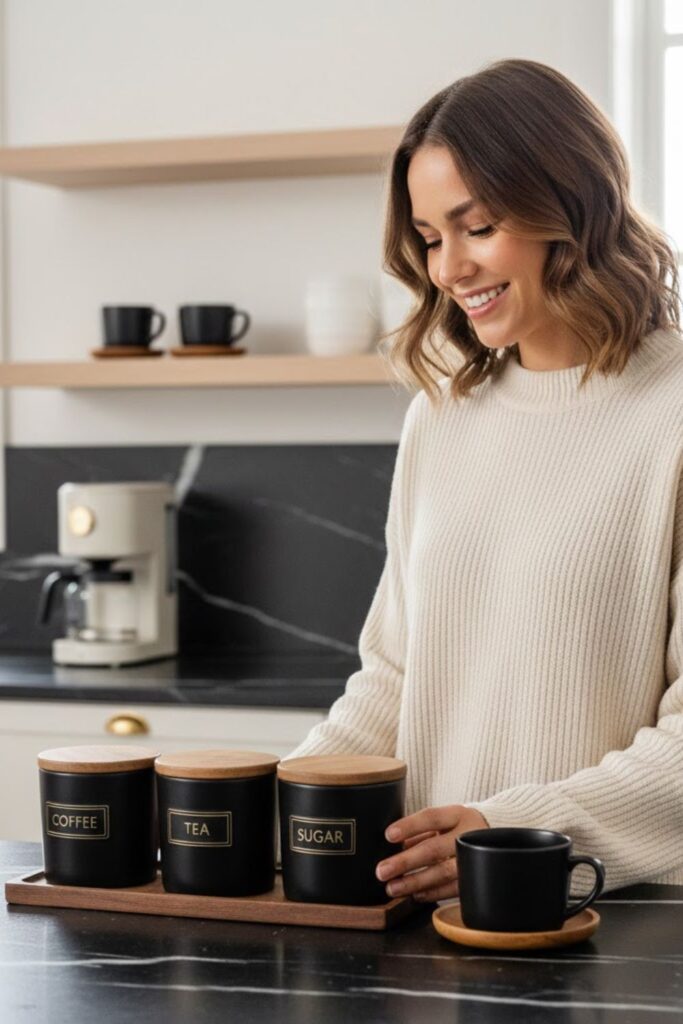 10. Black Tea or Coffee Canister Set