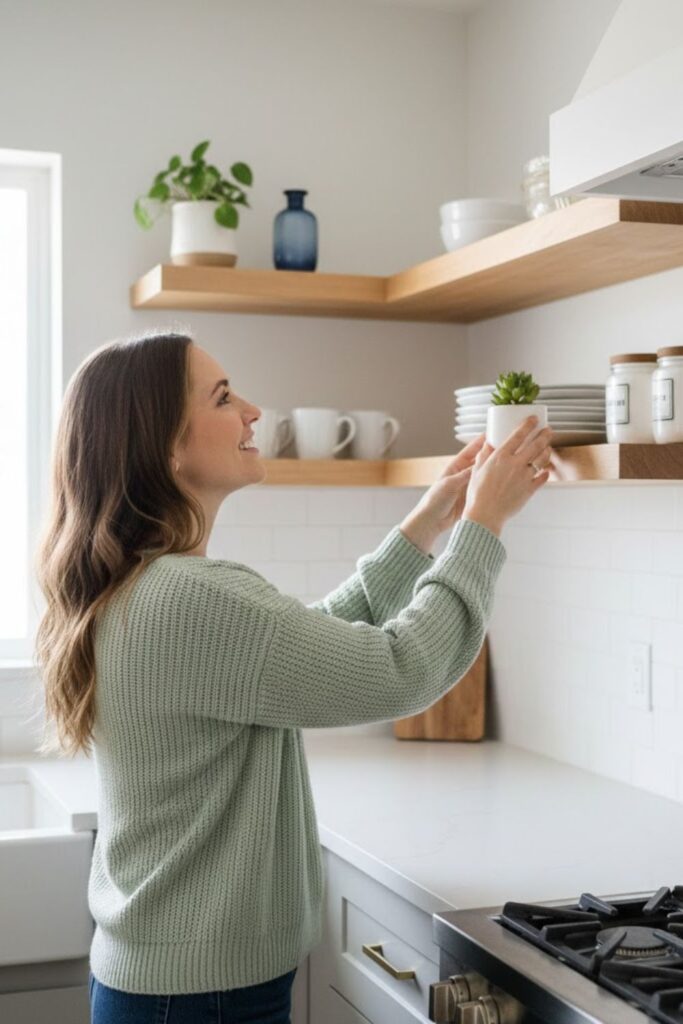 10. Floating Shelves for Decor and Storage