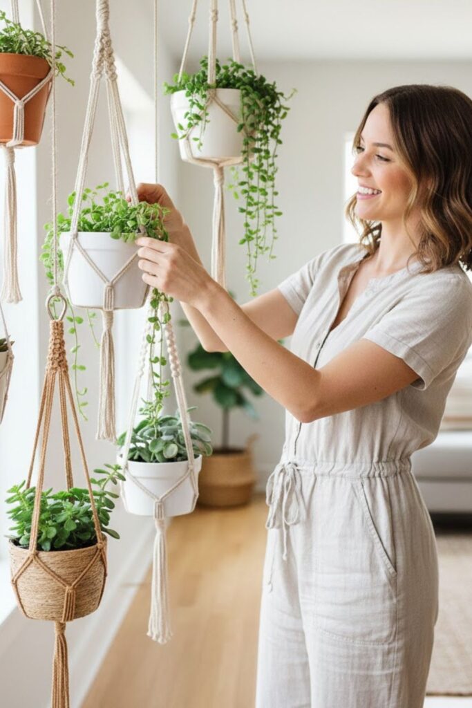 10. Hanging Mini Planters