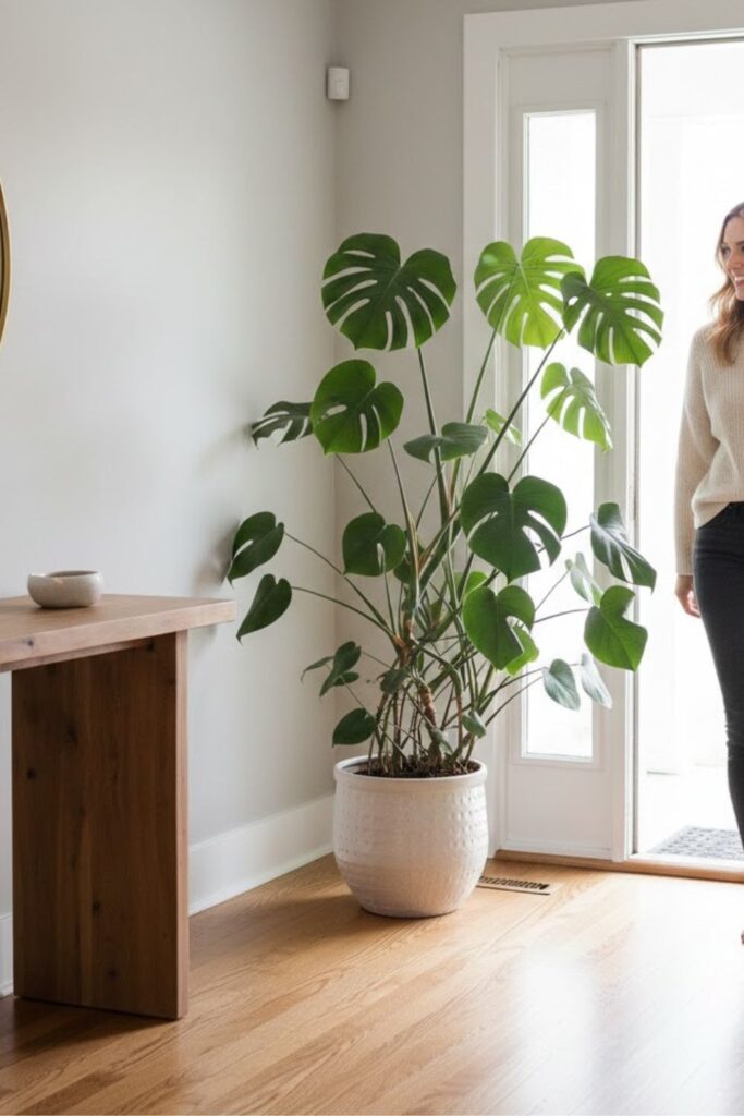 10. Highlight Entryways with Tall Plants