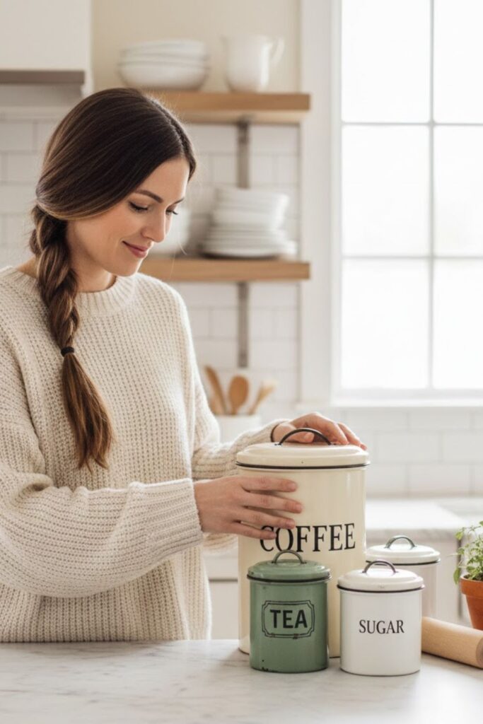 10. Use Vintage-Inspired Containers