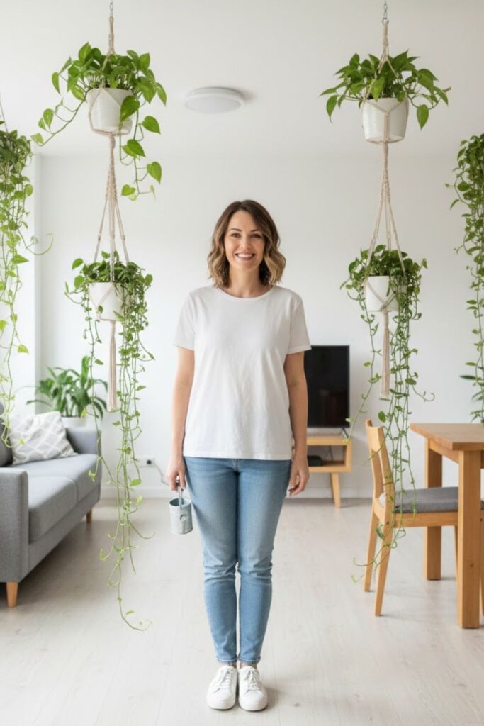 10. Use Wall Planters as Room Dividers