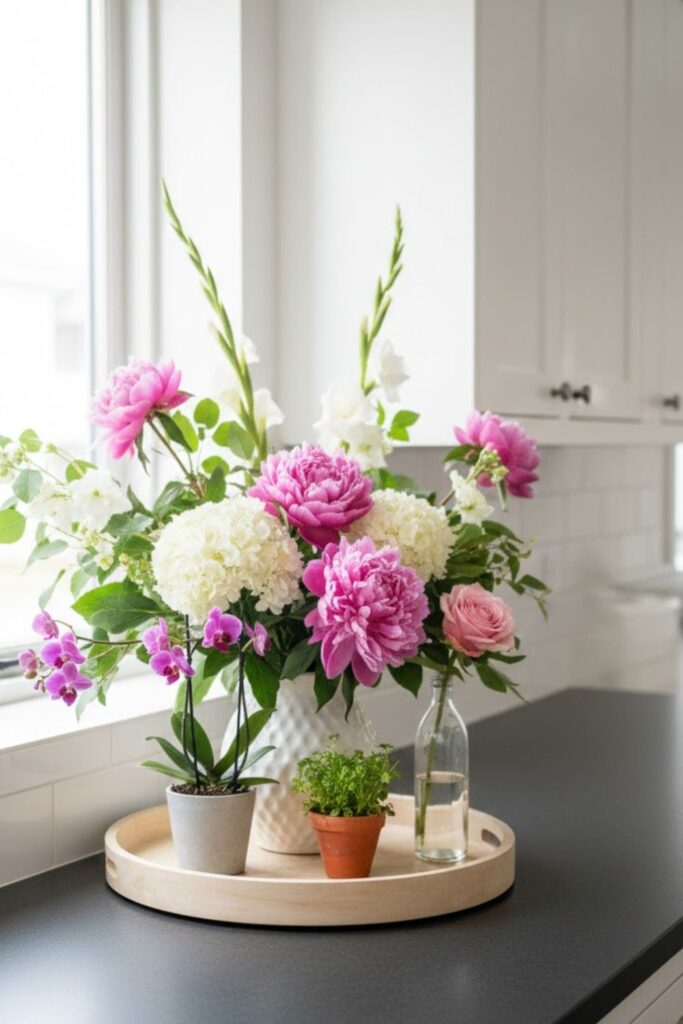 11. Floral Corner Focal Point