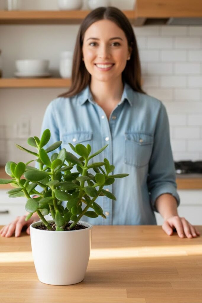 11. Place a Jade Plant in the Kitchen