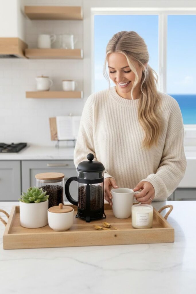 11. Tray with Coffee or Tea Station
