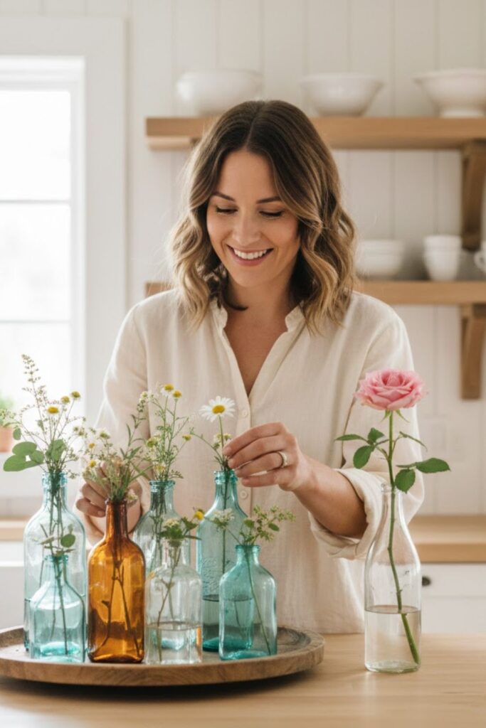 11. Vintage Glass Bottles