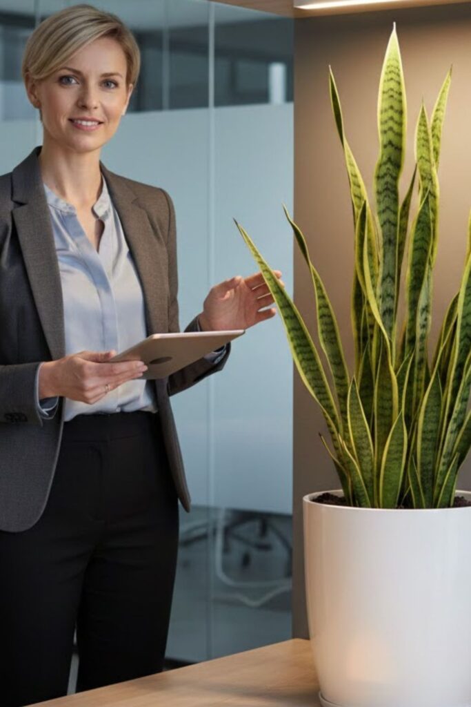 12. LED Lit Plant Accent