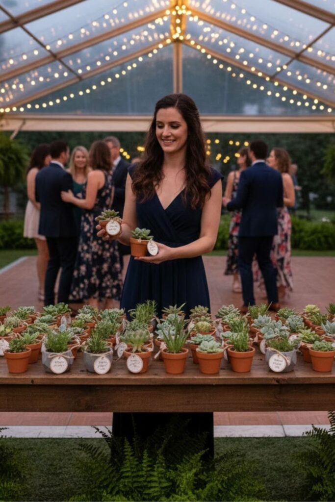 12. Use Plants as Wedding Favors