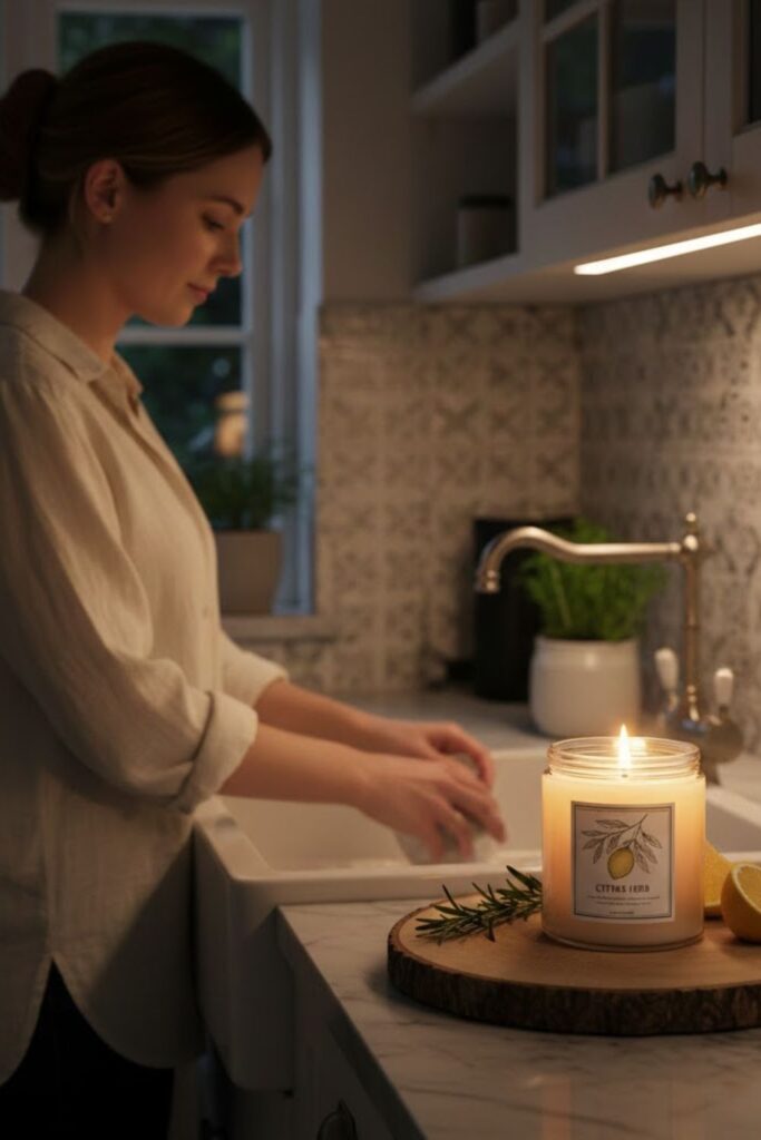 13. Scented Candle for Subtle Ambiance