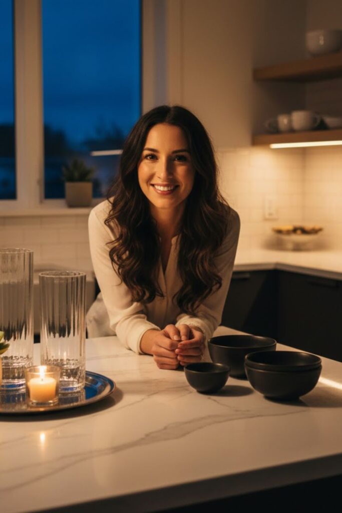 13. Under-Cabinet Lighting to Highlight Decor
