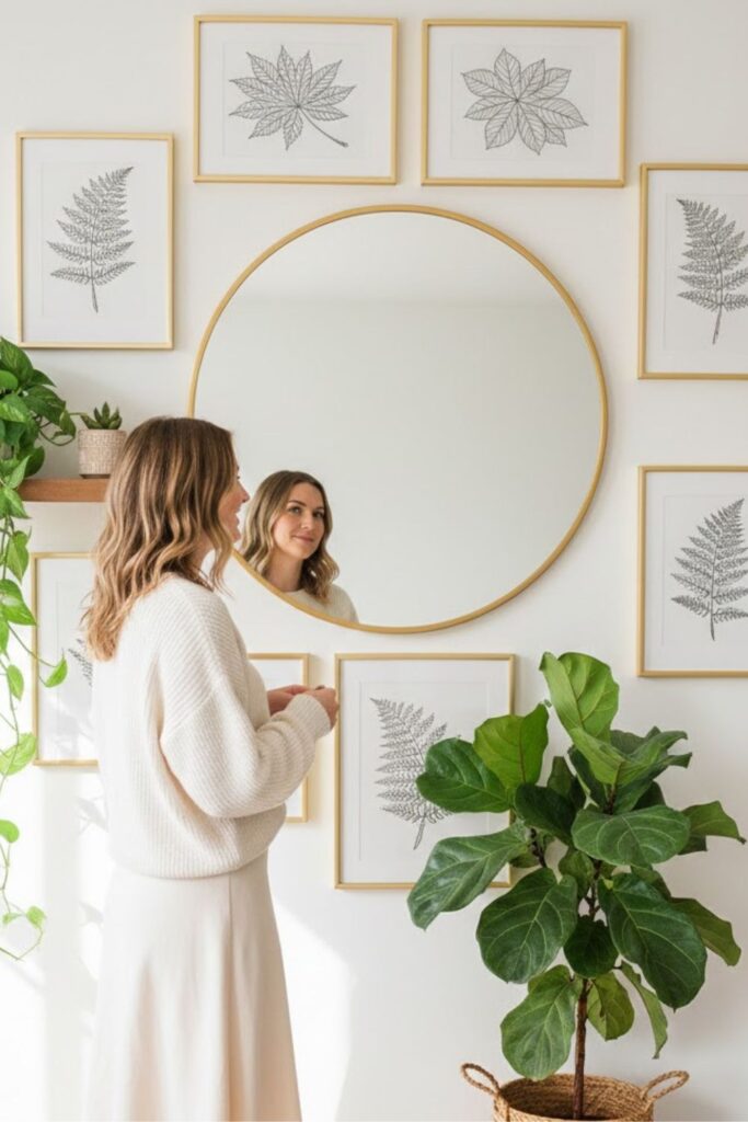 13. Use Mirrors to Enhance Greenery