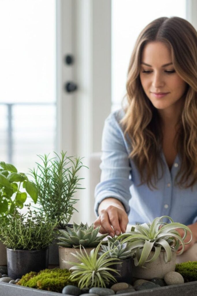 14. Floating Tray Garden Display