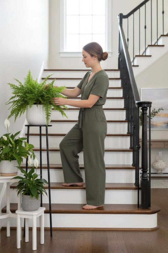 14. Layer Plants Along Staircases