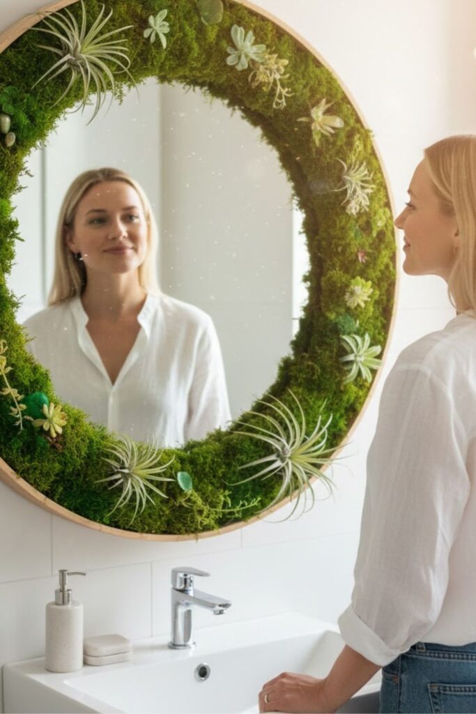 14. Mirror Frame with Green Border