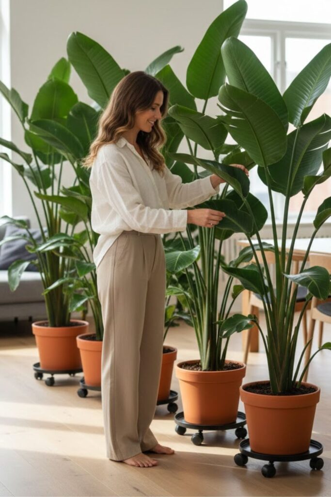 14. Plant Room Divider in Open Spaces