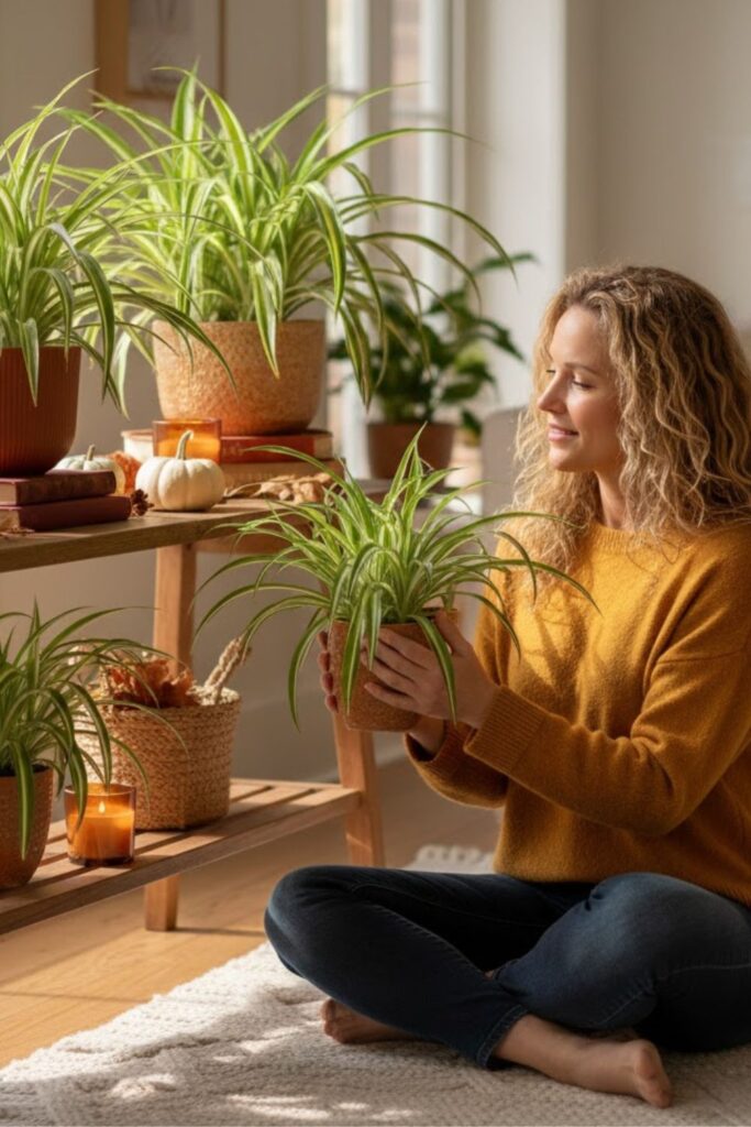 14. Seasonal Plant Rotations with Spider Plants