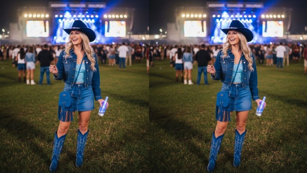 15 Blue Country Concert Outfit Ideas