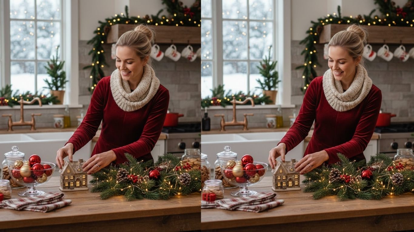 15 Christmas Kitchen Counter Decor Ideas for a Warm Holiday Home
