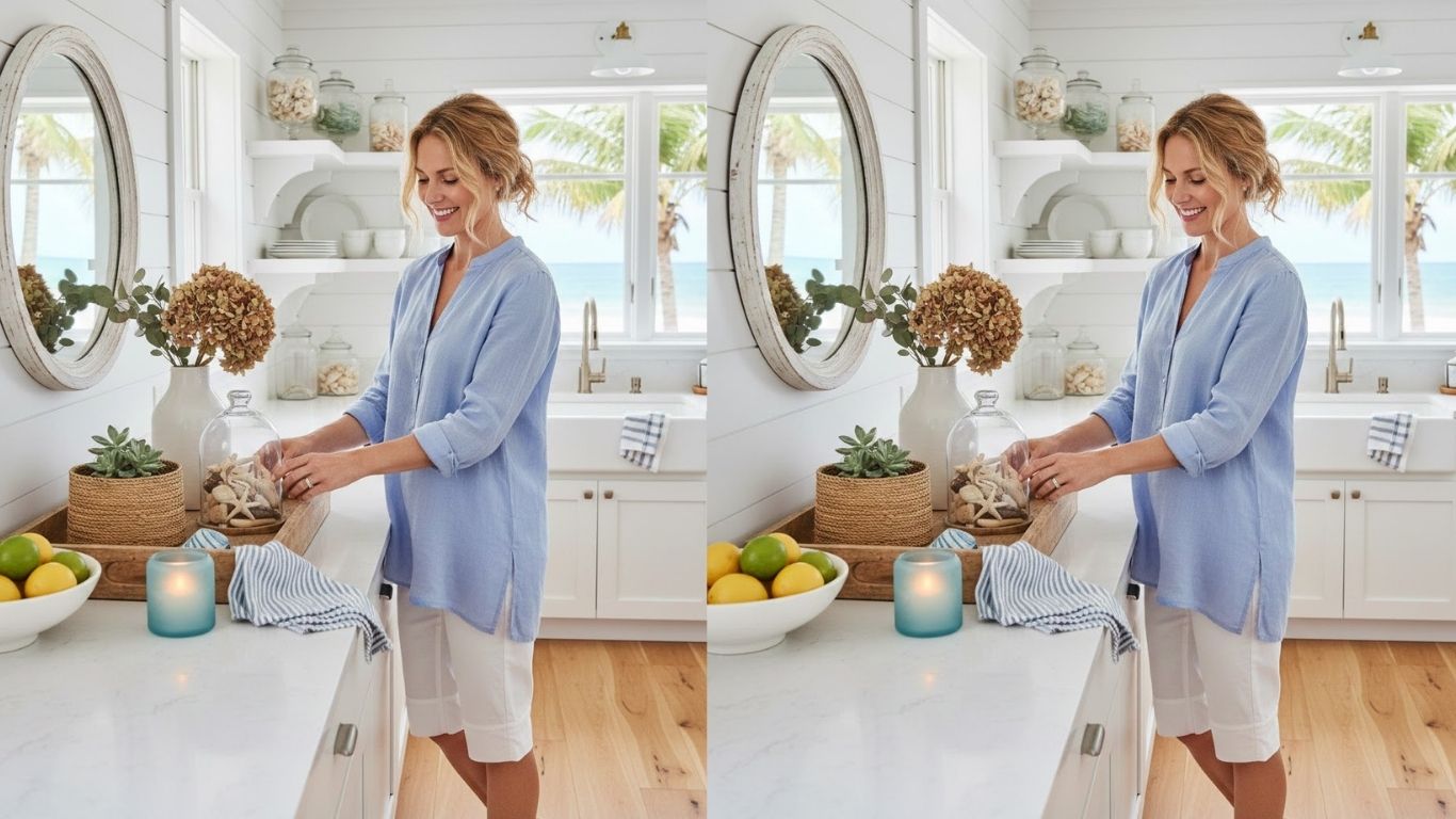 15 Coastal Kitchen Counter Decor Ideas for a Bright Beachy Home