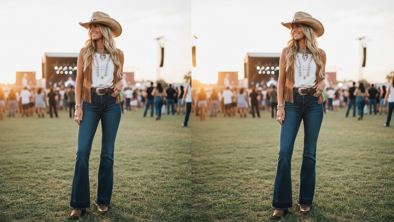 15 Flare Jeans Country Concert Outfits for Timeless Western Style