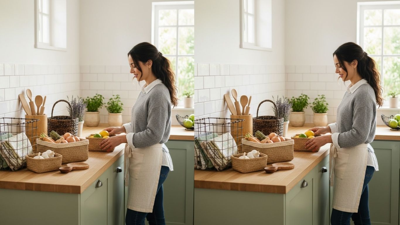 15 Kitchen Counter Basket Decor Ideas to Transform Your Space