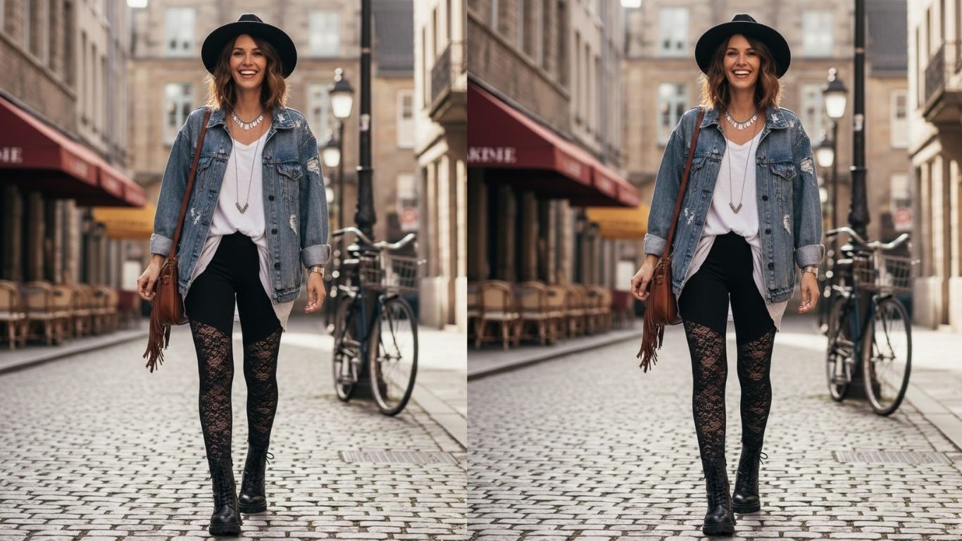 15 Lace Leggings Outfits to Elevate Your Everyday Fashion Style