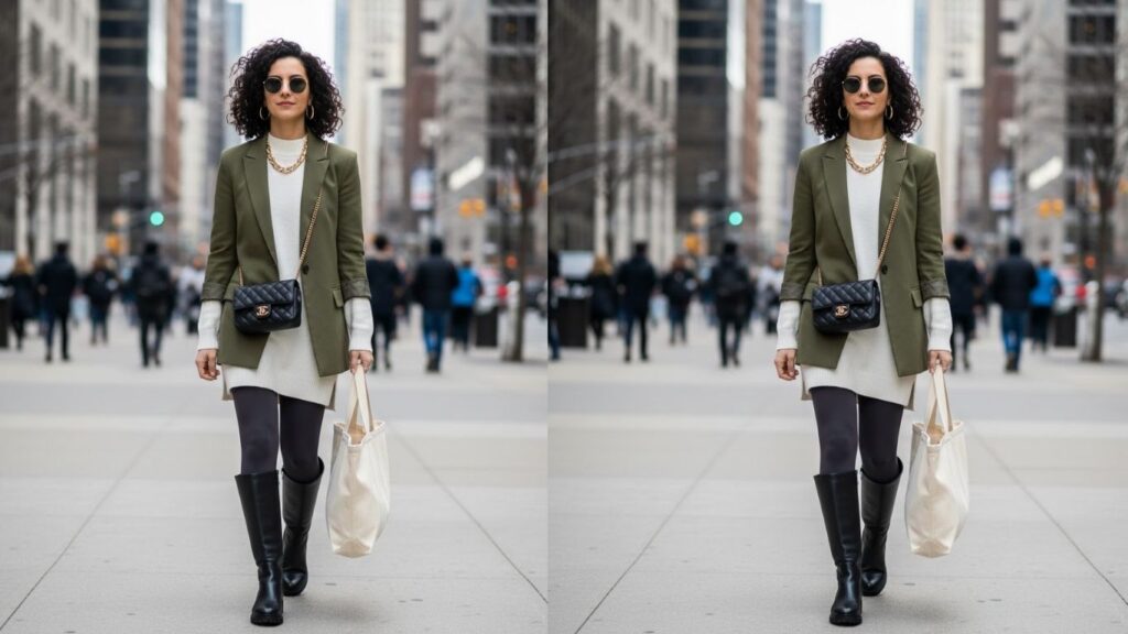 15 Leggings and Boots Outfits