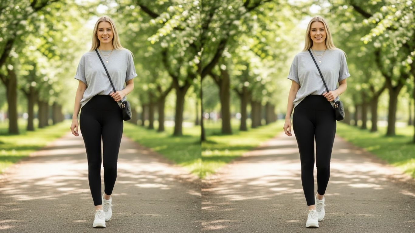 15 Leggings and Oversized T‑Shirt Outfit Ideas for Stylish Comfort