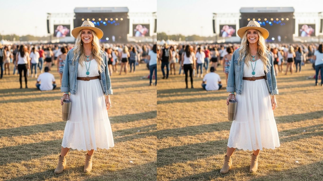 15 Outdoor Country Concert Outfit Ideas for All-Day Style