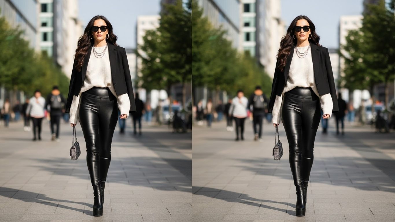 15 Shiny Leggings Outfit Ideas to Elevate Your Everyday Style