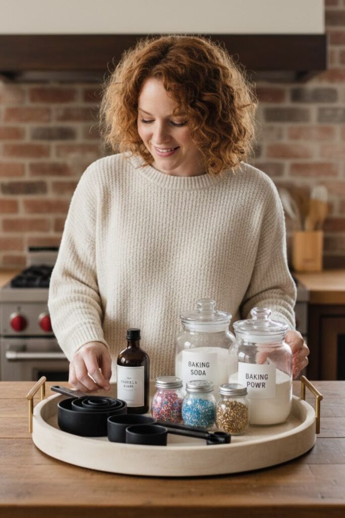 15. Baking Essentials Tray Display